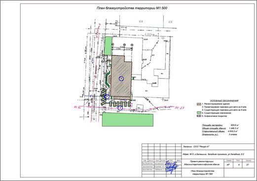 план благоустройства территории